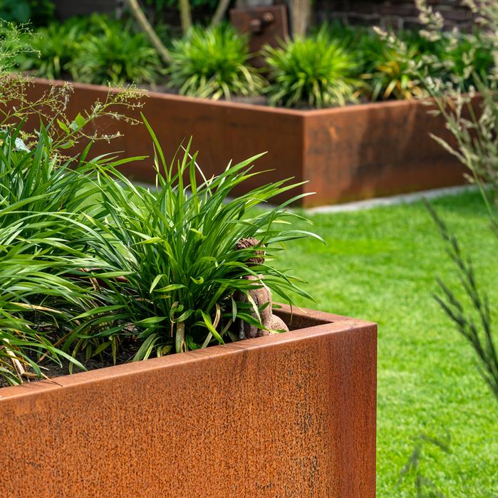 Plantenbak cortenstaal 140x140x40cm-1