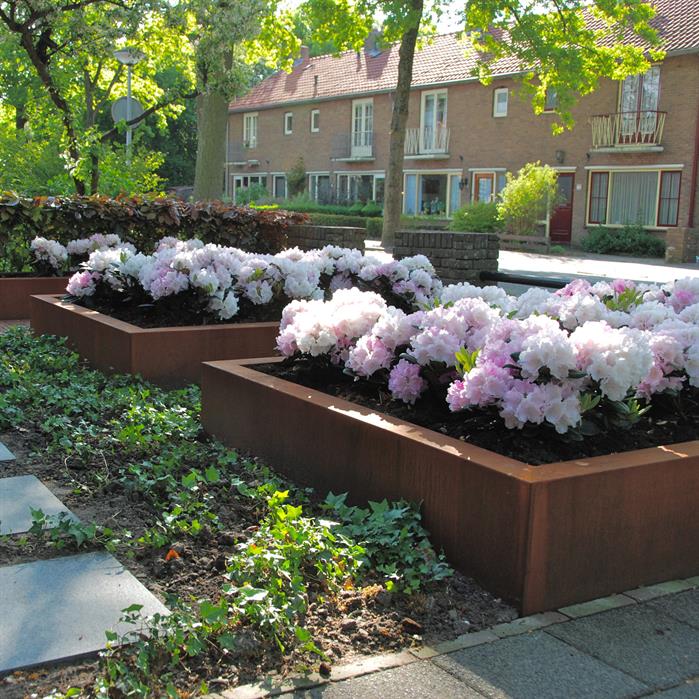 Plantenbak cortenstaal 140x140x40cm-4