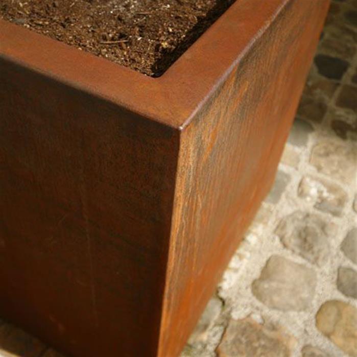Plantenbak cortenstaal 140x140x40cm-5