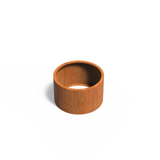 Ronde plantenbak cortenstaal 100x40cm zonder bodem
