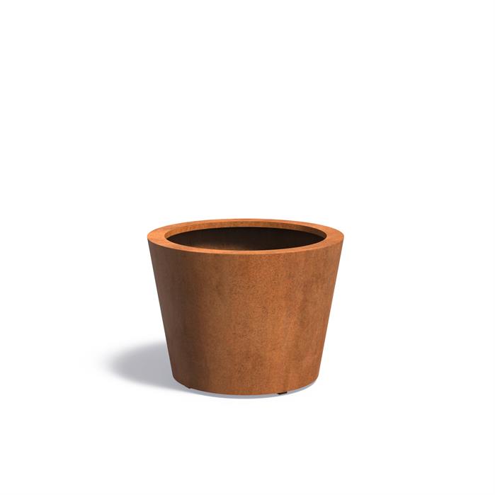 Conic ronde plantenbak cortenstaal 80x60cm