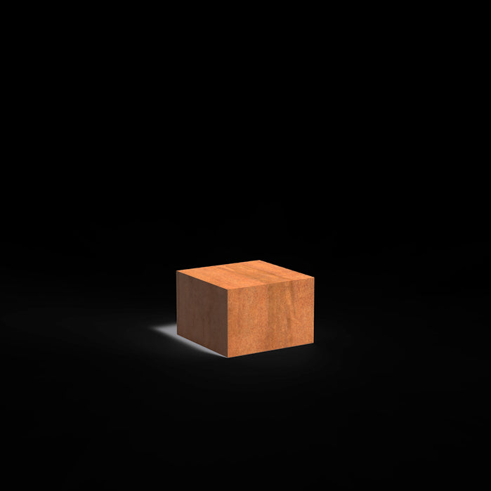 Cortenstalen sokkel vierkant 60 x 60 x 40cm LXBXH.