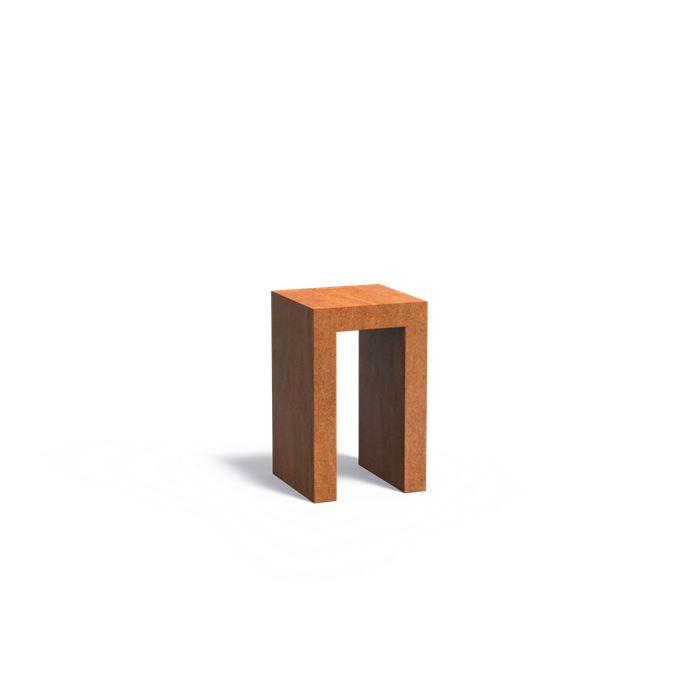 U Sokkel Cortenstaal 50 x 50 x 80cm LXBXH