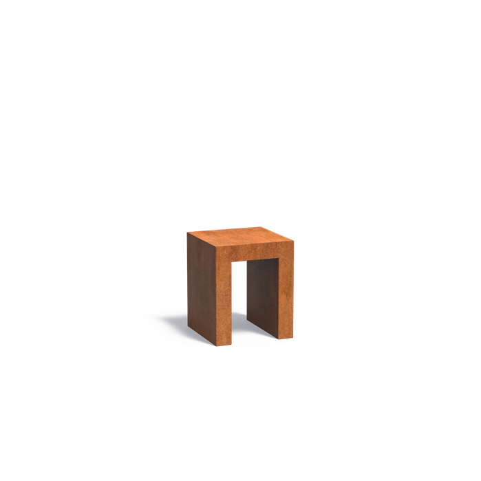 U Sokkel Cortenstaal 50 x 50 x 60cm LXBXH
